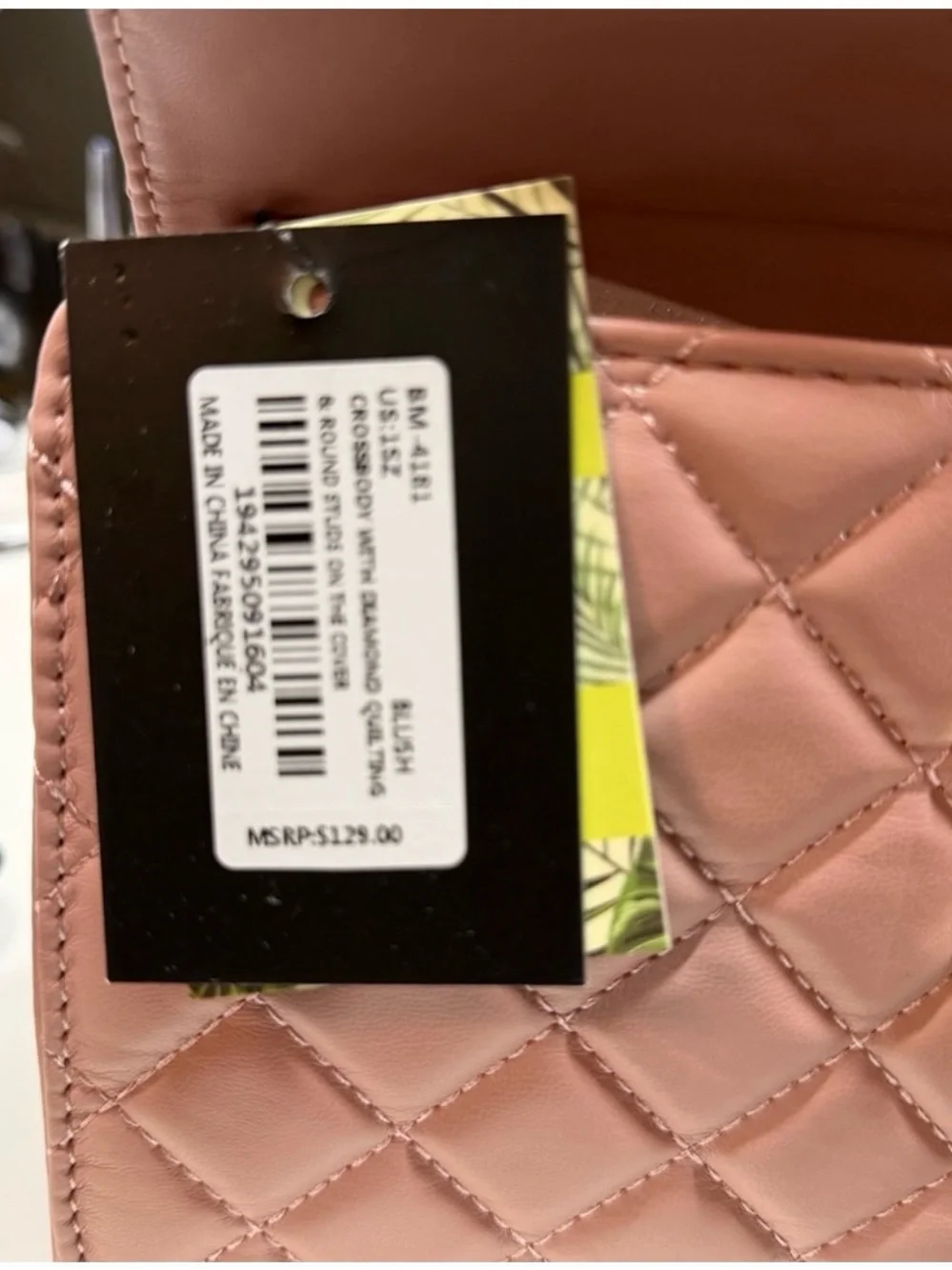 Badgley Mischka elegant quilted